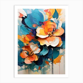 Abstract Floral Painting 9 Art Print