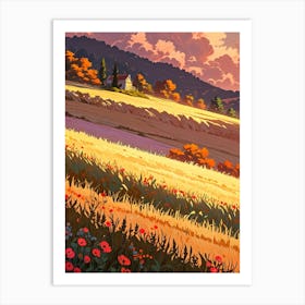 Landscape Painting 32 Art Print