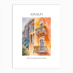 Amalfi Travel And Architecture Poster 1 Art Print