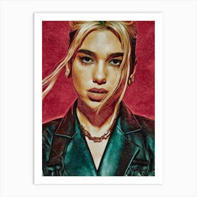 Dua lipa painting art Art Print