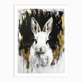 Rabbit In Gold Art Print