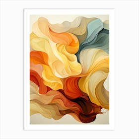 Abstract autumn Art Print