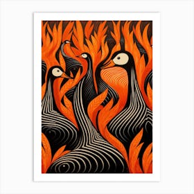 Firebirds Art Print