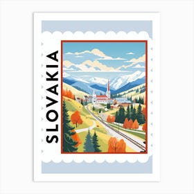 Slovakia Travel Stamp Poster Art Print
