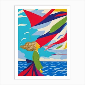 Kite Flying 2 Art Print