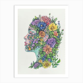 Flower Head 7 Art Print