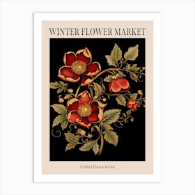 Christmas Rose 1 Winter Flower Market Poster Art Print