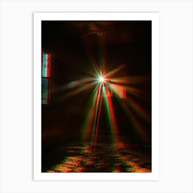 Rays Of Light Wall Art Behind Couch 3 Art Print