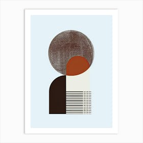 Lausanne Tones Minimalist Bauhaus Art Print