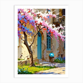 Cherry Blossom Painting 1 Art Print