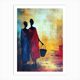 Boho Reverie; Sahara Women | Africa Art Print