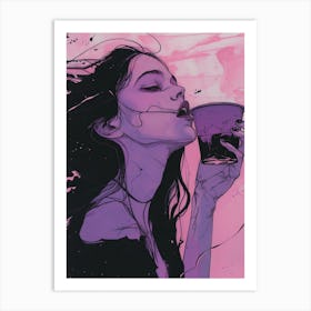 'Pink Darkness' Art Print