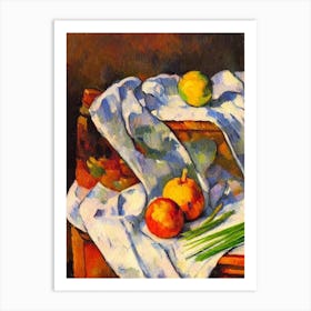 Scallions 2 Cezanne Style vegetable Art Print