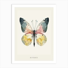 Colourful Insect Illustration Butterfly 30 Poster Art Print