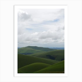 Green Hills - Green Hills Stock Videos & Royalty-Free Footage Art Print