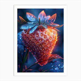 Strawberry Hd Wallpaper Art Print