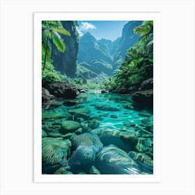 Hawaiian River Art Print