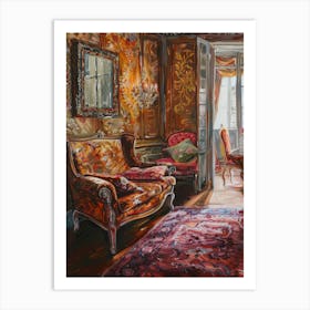 Parisian Living Room Art Print