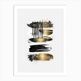 Abstract Brush Strokes 26 Art Print