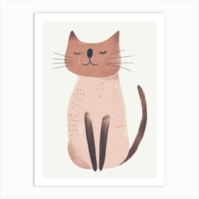 Ragapur Cat Clipart Illustration 8 Art Print