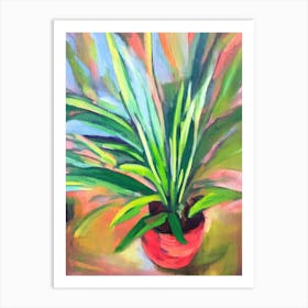 Arrowhead Plant 2 Impressionist Painting Art Print