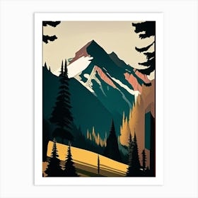 Banff National Park Canada Retro Art Print
