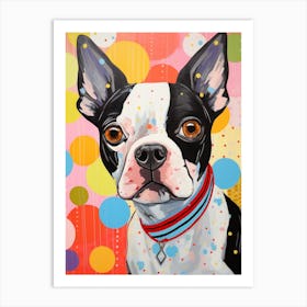 Boston Terrier Pop Art Inspired 2 Art Print