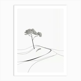 Wherever You Are Going Line Art Art Print