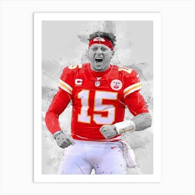 Patrick Mahomes Kansas City Chiefs Art Print