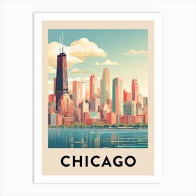 Chicago Travel Poster 10 Art Print