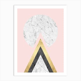 Geometric textures composition 4 Art Print