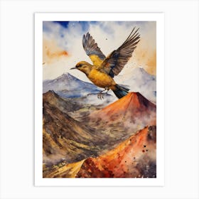 Pure Golden Bird Art Print