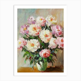 Peonies In A Vase 1 Art Print