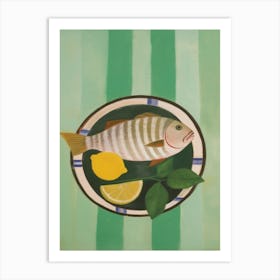 Tilapia Italian Still Life Painting Art Print