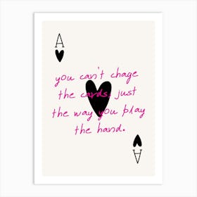 You Can'T Charge The Cards Just The Way You Play Art Print