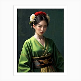 Japan Geisha Visual 40 Art Print