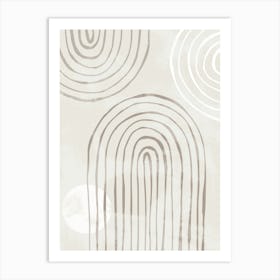 Beige Mid Century_2162384 Art Print