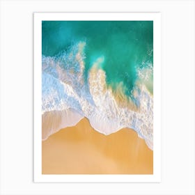 Aerial View Of A Beach 6 Art Print