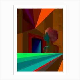 Abstract, artwork print, "Door To Unknown" Art Print