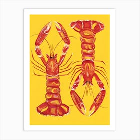 Lobsters Art Print