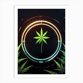 Marijuana Leaf Art Print