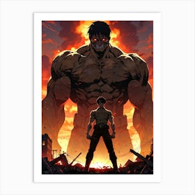 Levi Ackerman Attack on Titan Anime Manga Art Print