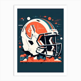 American Football Helmet 33 Art Print