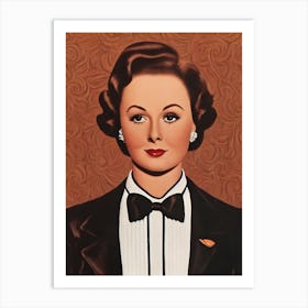 Susan Hayward Illustration Movies Art Print