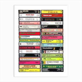 Reggae Music Poster - Vintage Cassette Print Art Print