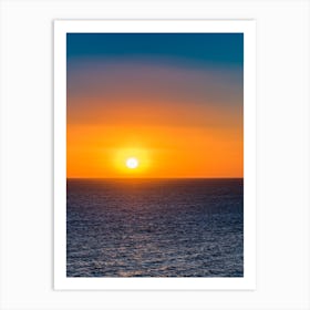 Sunset Over The Ocean Art Print