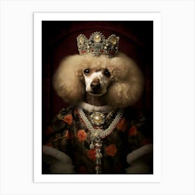 Poodle Baroque 2 Art Print