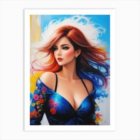 A Stunning Woman 1 Art Print