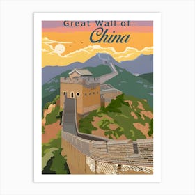 Great Wall Of China Poster Art Print