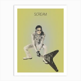 Scream Michael Jackson Art Print